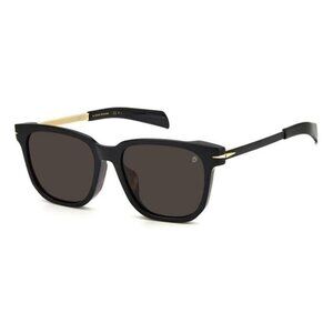 New DAVID BECKHAM Black Rectangle DB 7067/F/S WR7IR Sunglasses Women
